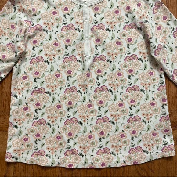 Roller Rabbit floral cotton pajama top size XXS - Picture 3 of 11